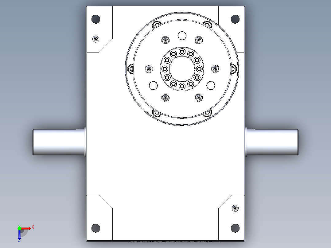 RU110DH升降摇摆型俯视图