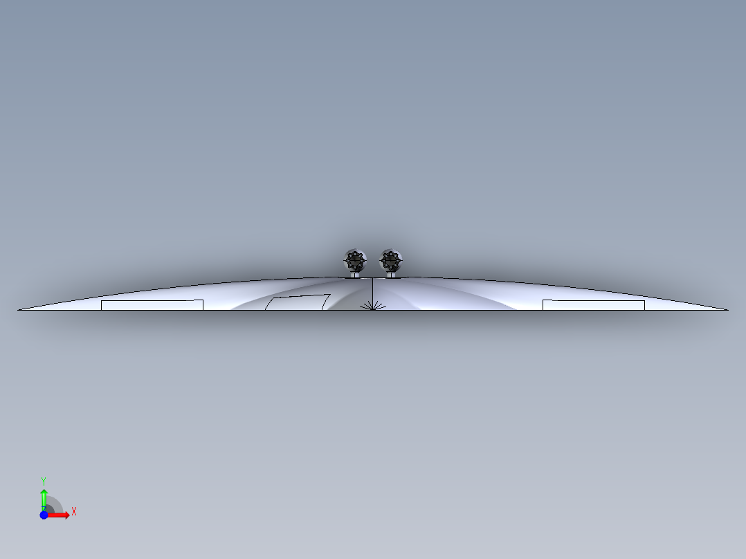 A2004189-超音速双向飞翼前视图