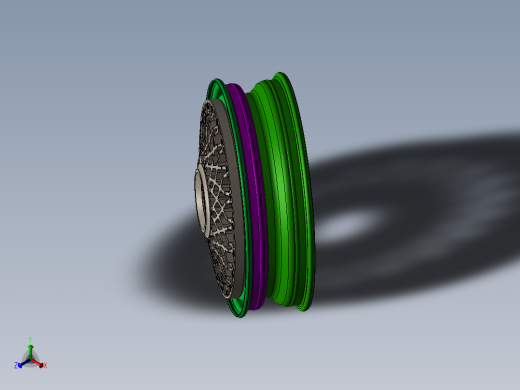 轮毂、轮胎(134)正等轴测缩略图