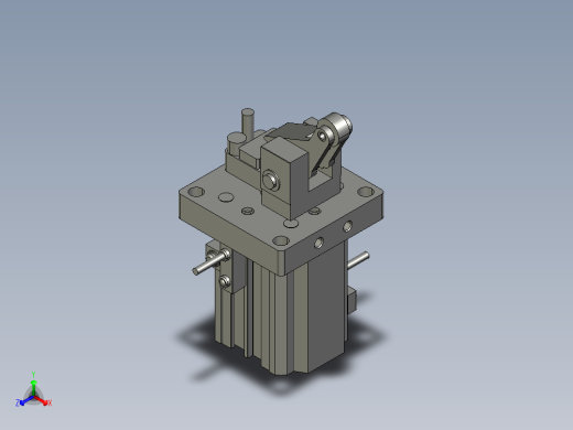 限位气缸 亚德客 TWH25x15SL_0