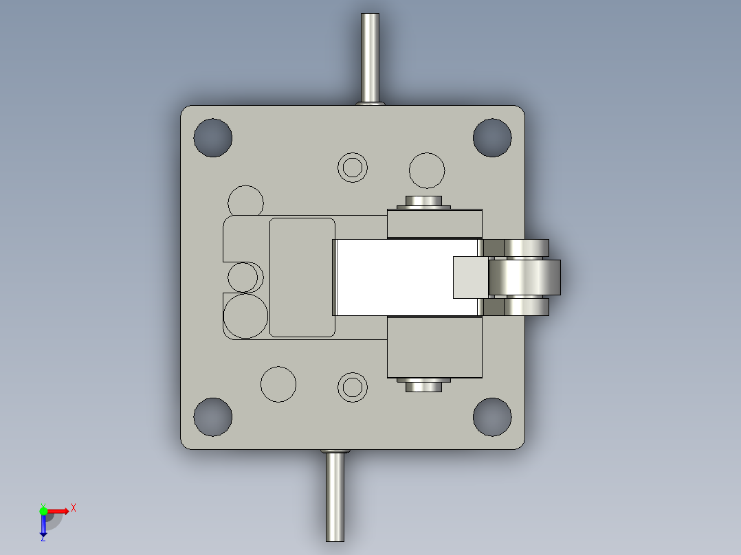 限位气缸 亚德客 TWH25x15SL_0俯视图
