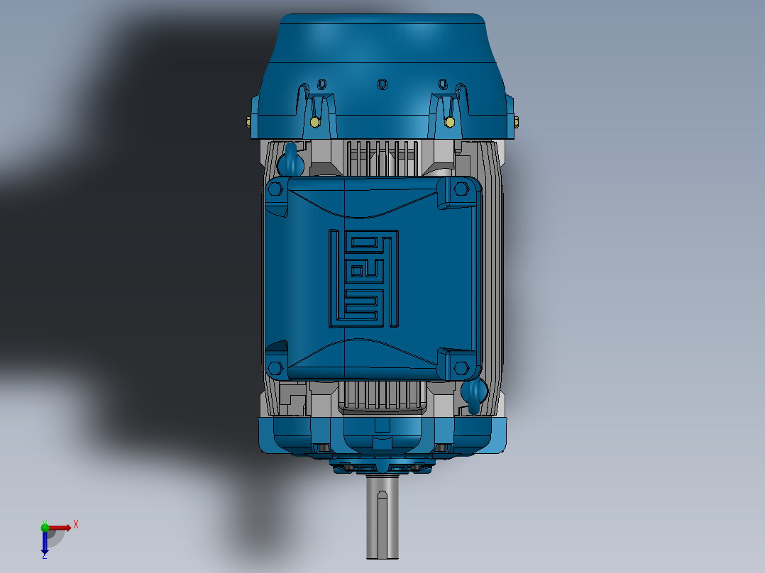 weg-160m _ L _标准连接器电机俯视图