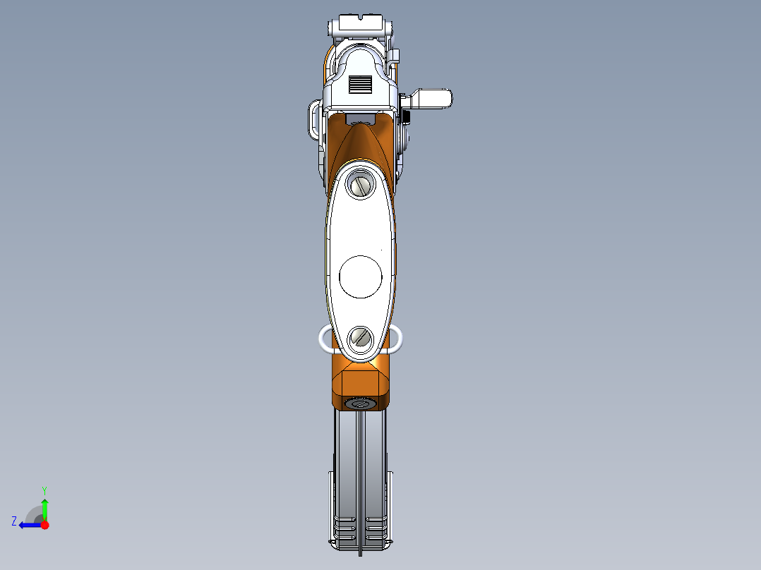 手枪左轮冲锋枪老式狙击步枪设计3D图纸AK-47 (Type3)- STP IGS右视图