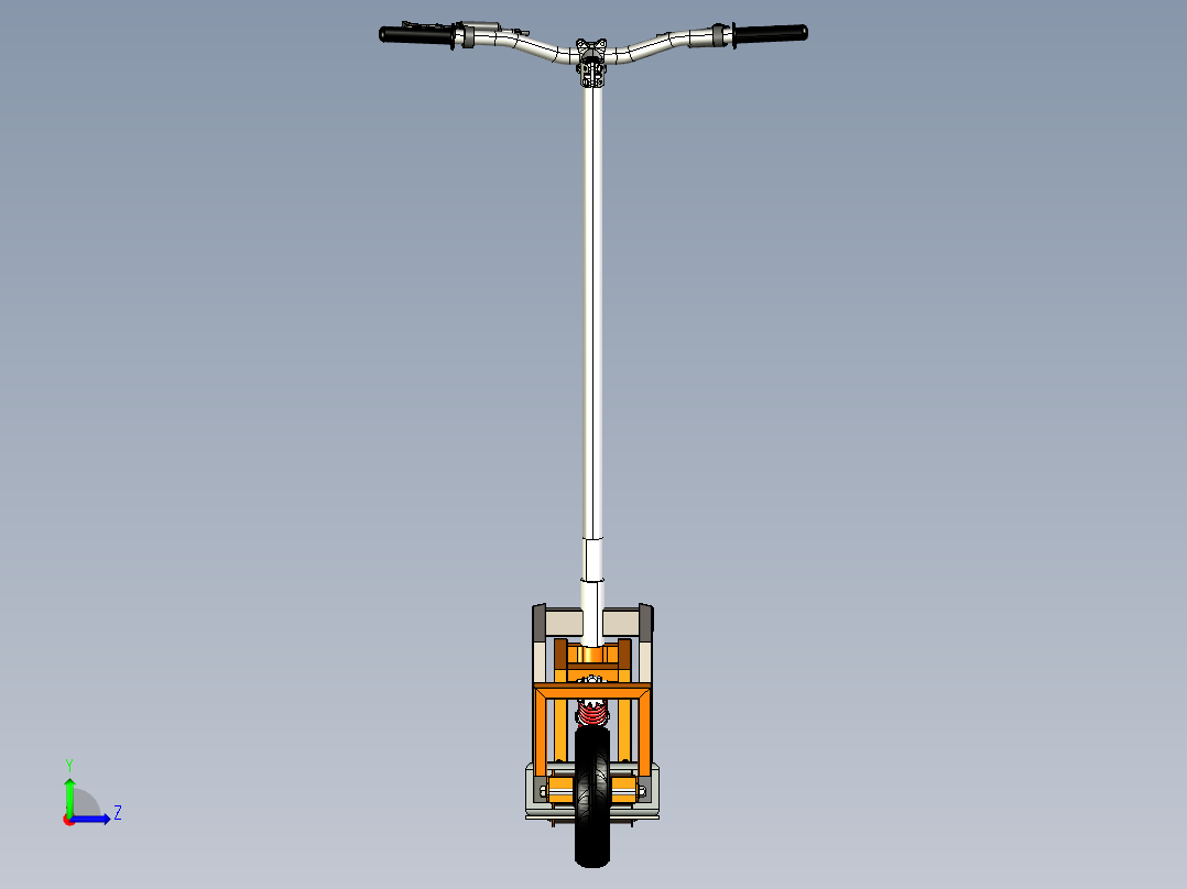 电动滑板车左视图