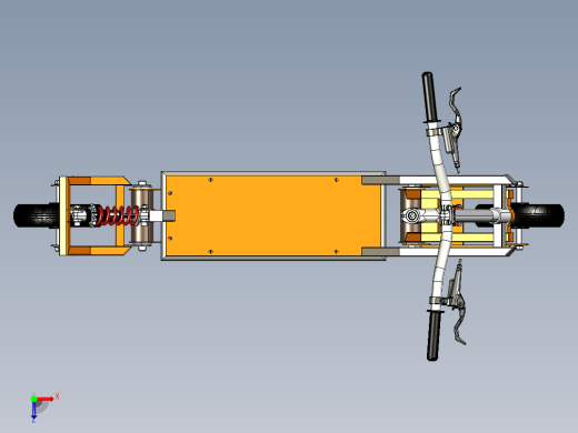 电动滑板车俯视缩略图