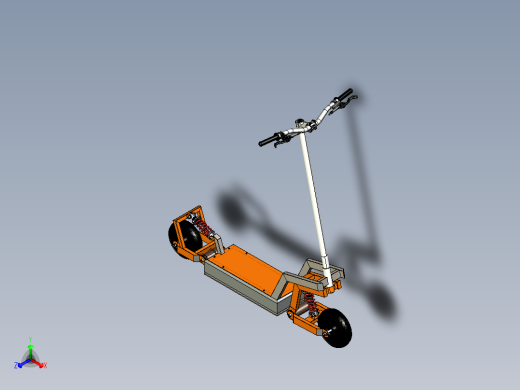 电动滑板车正等轴测缩略图