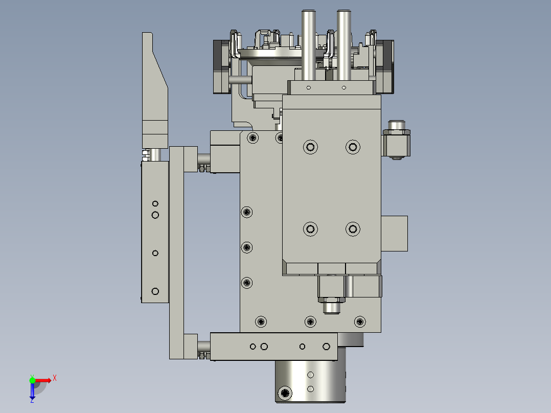 1米机器人抓取机构总成俯视图