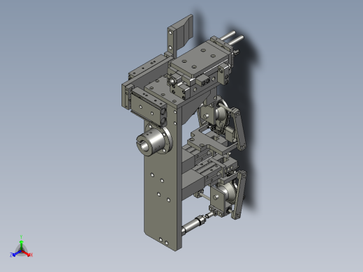 1米机器人抓取机构总成正等轴测缩略图