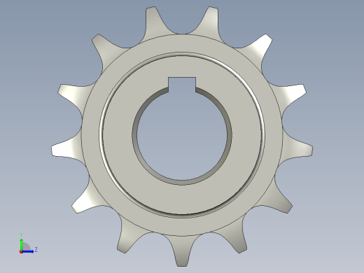 08B链轮13Z左视缩略图