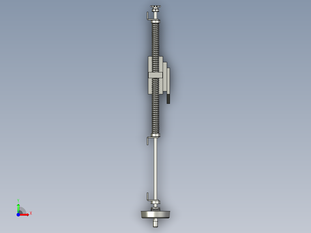存储区手动调整总成前视图