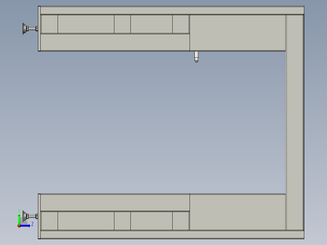 上料机构装配体-左视图