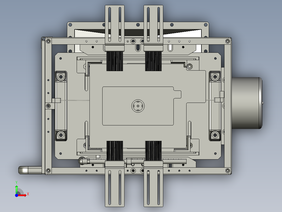YSZ150B-06-00负极料盒组件前视图
