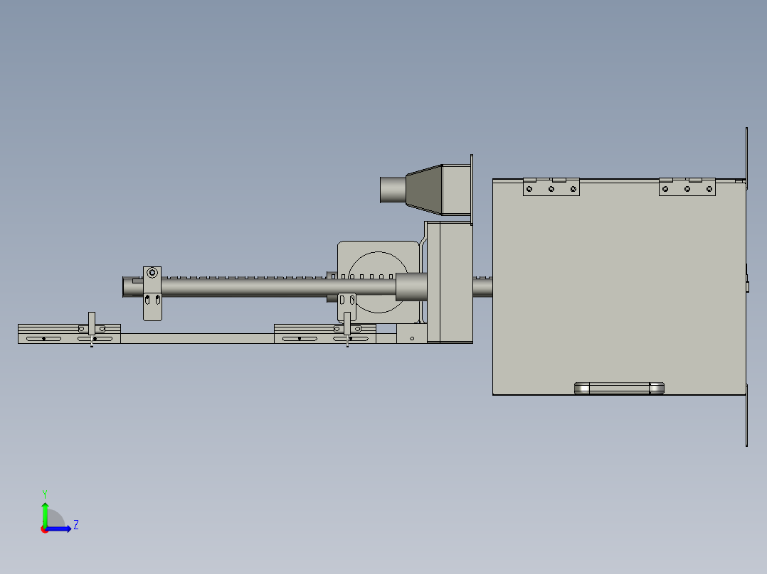 YSZ150B-06-00负极料盒组件左视图