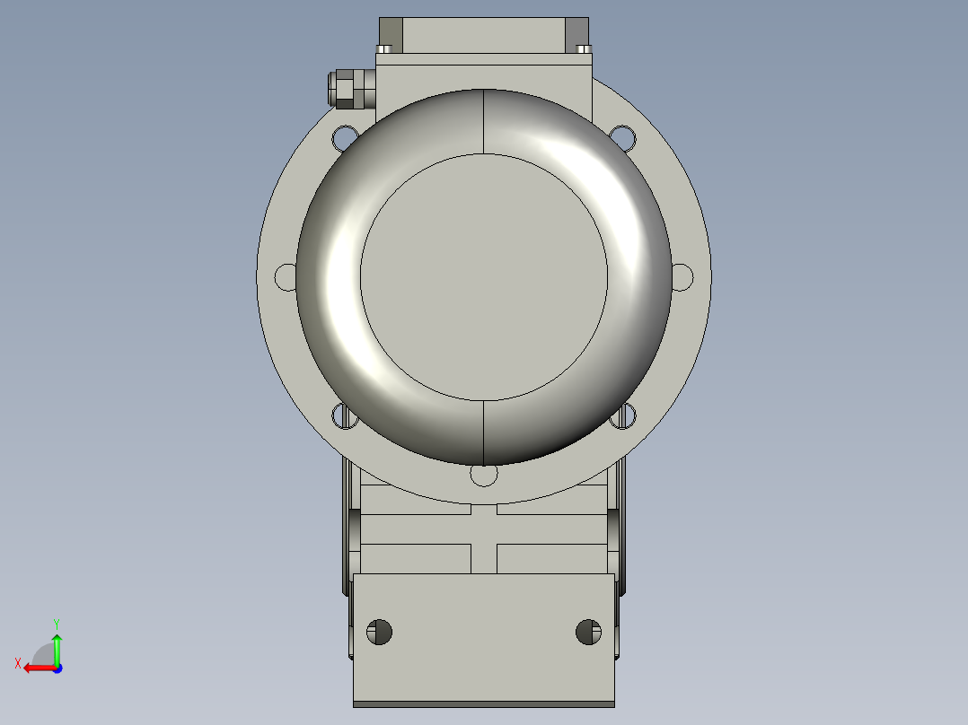 减速电机NMRV110-30-112B5-4KW后视图