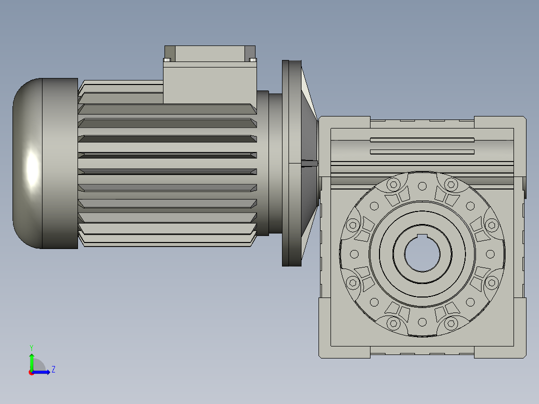 减速电机NMRV110-30-112B5-4KW左视图