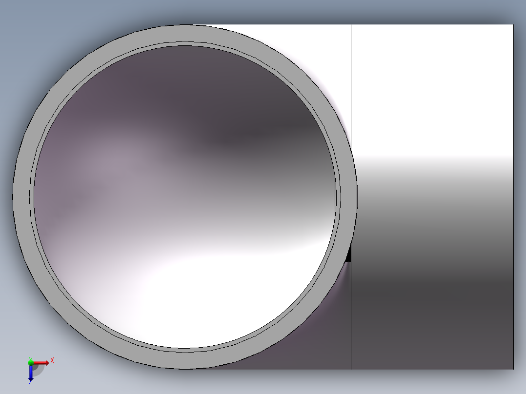 90_ELBOW_DN250_PN10_U-PVC俯视图