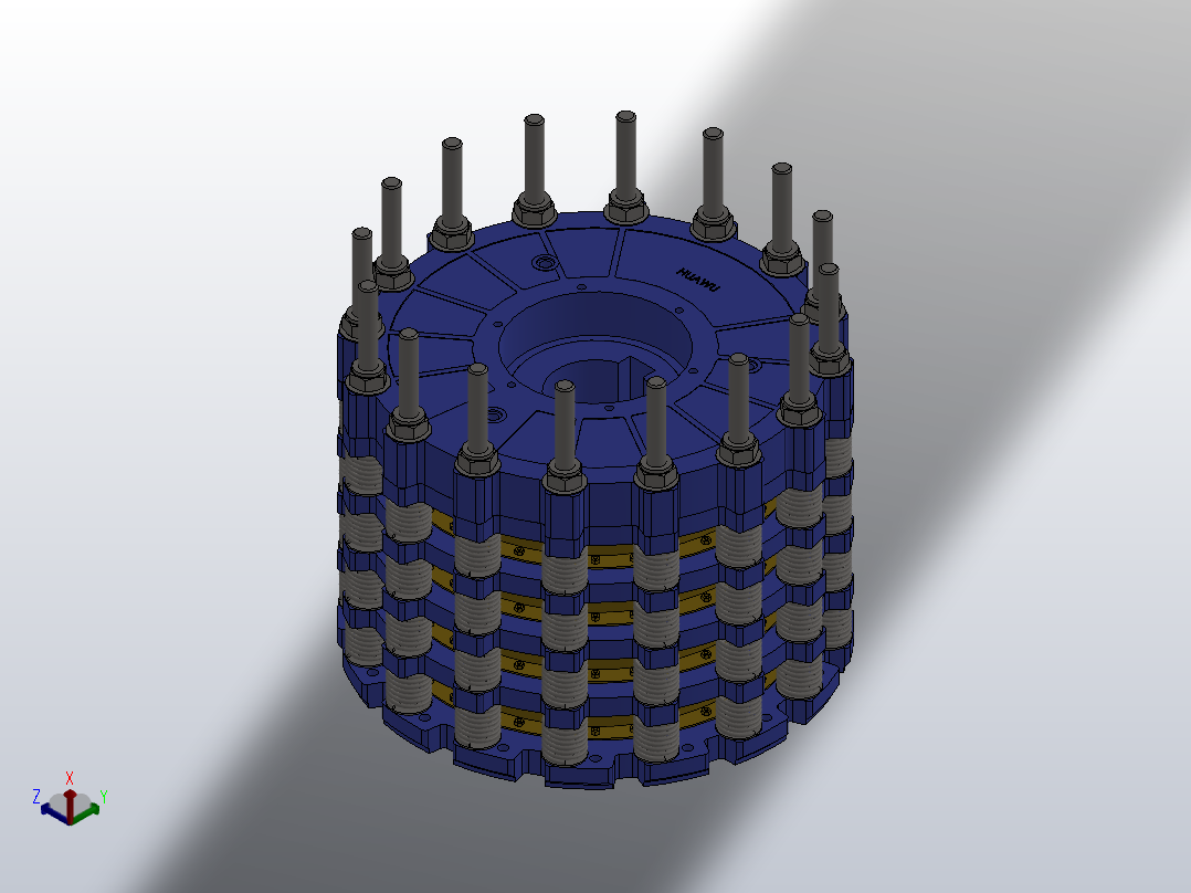HSLP系统气动水冷盘式制动器_HSLP2404主视图
