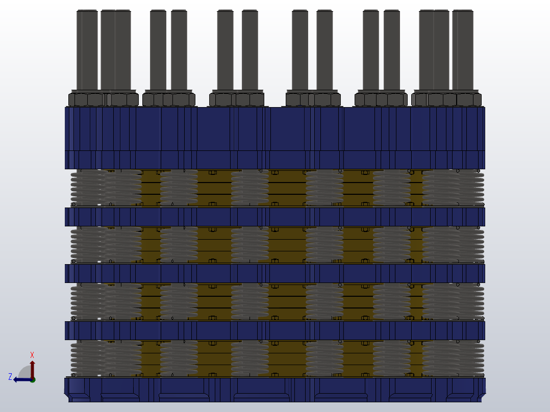 HSLP系统气动水冷盘式制动器_HSLP2404前视图