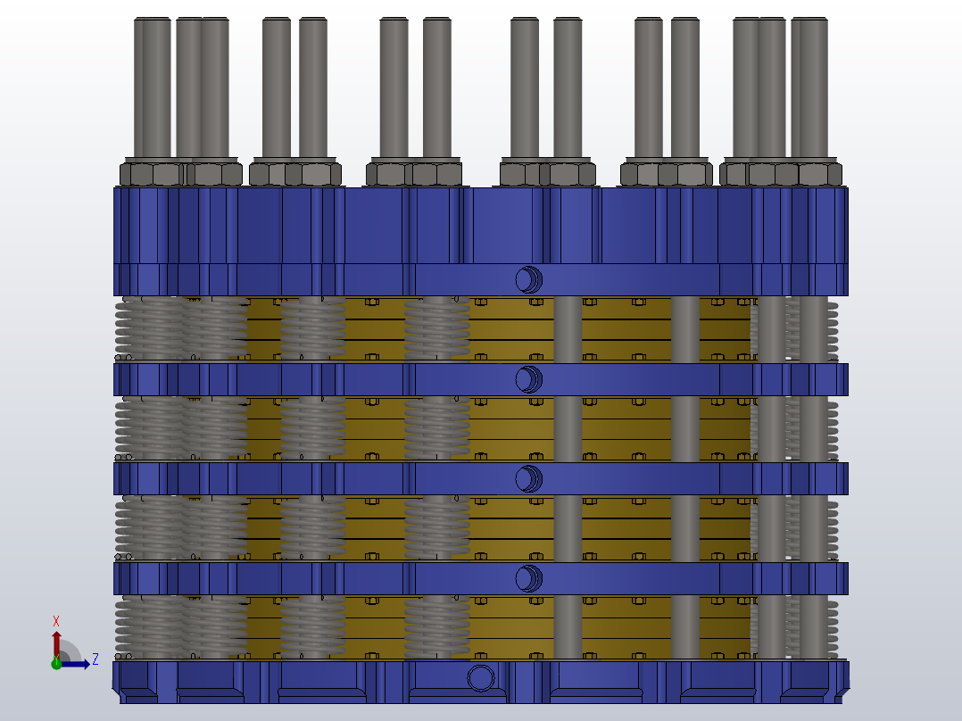 HSLP系统气动水冷盘式制动器_HSLP2404后视图