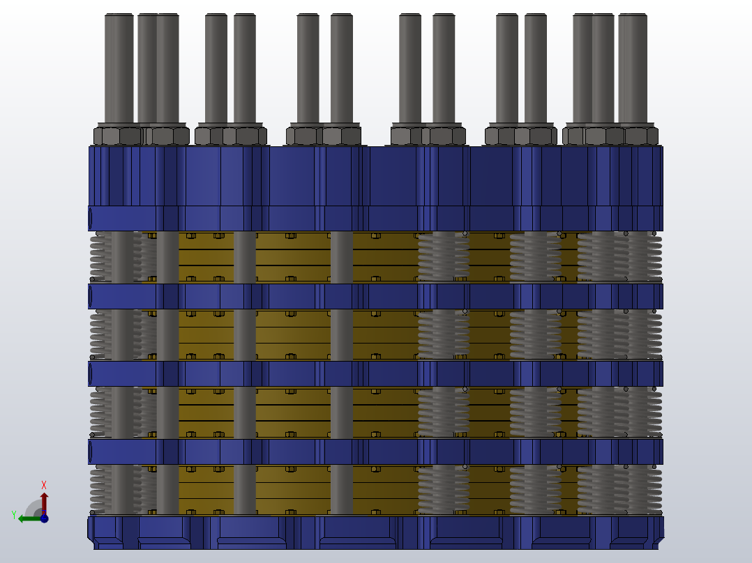 HSLP系统气动水冷盘式制动器_HSLP2404左视图