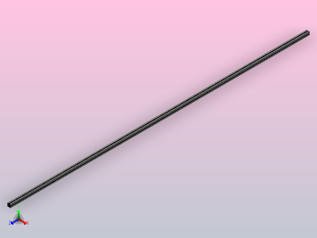 澳宏铝型材_工业铝型材6060轻型欧标正等轴测图