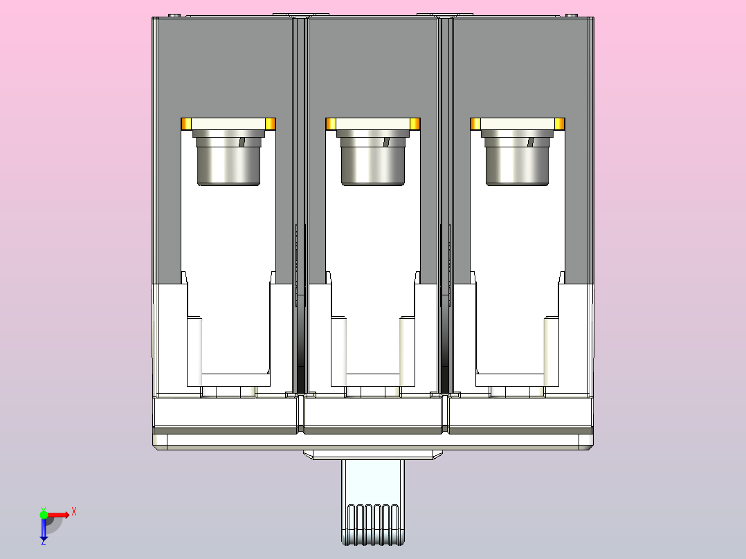 NM5S-125Q 3P高级型塑料外壳式断路器三维模型202209俯视图