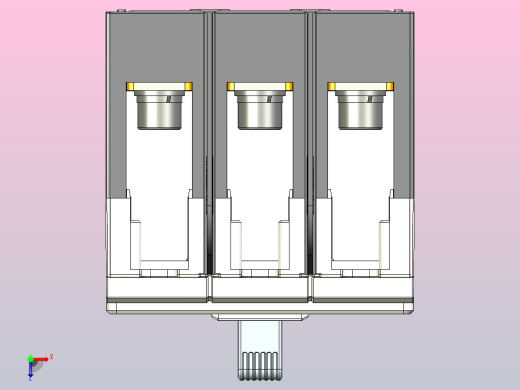 NM5S-125Q 3P高级型塑料外壳式断路器三维模型202209俯视缩略图