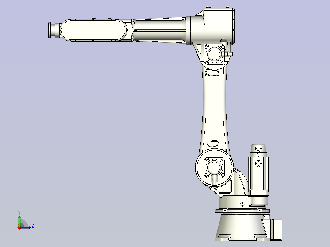 华数机器人HSR-JR620L三维模型左视图