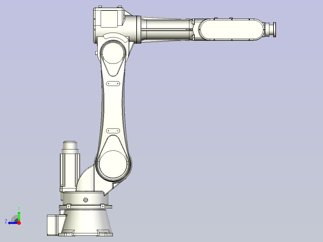 华数机器人HSR-JR620L三维模型右视图