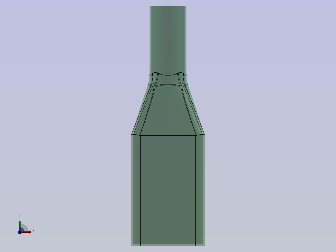 酒瓶前视图