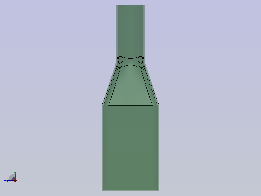 酒瓶右视图