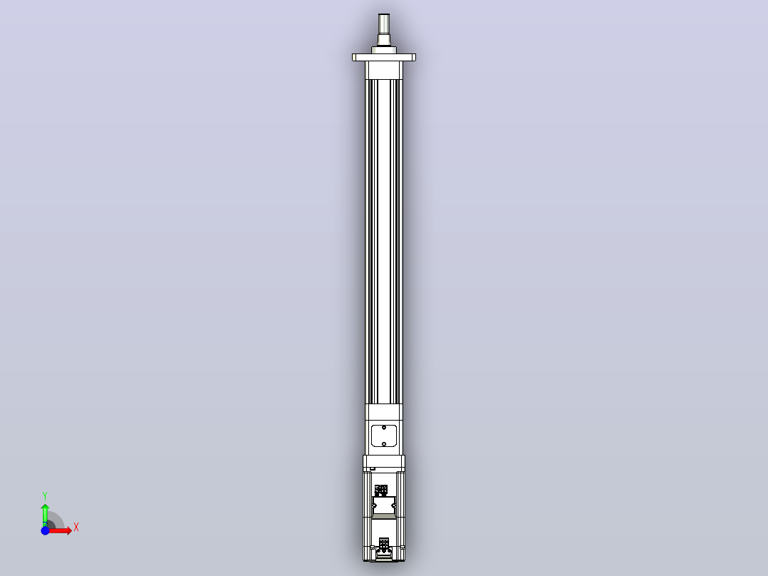 轻载电动缸TPA-ESR40-1210C-L350-M-FA-W-P40-C3前视图