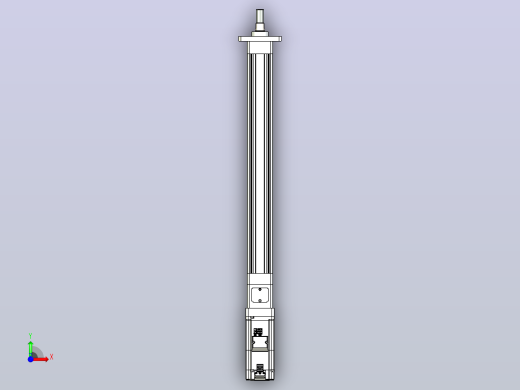 轻载电动缸TPA-ESR40-1210C-L350-M-FA-W-P40-C3前视缩略图
