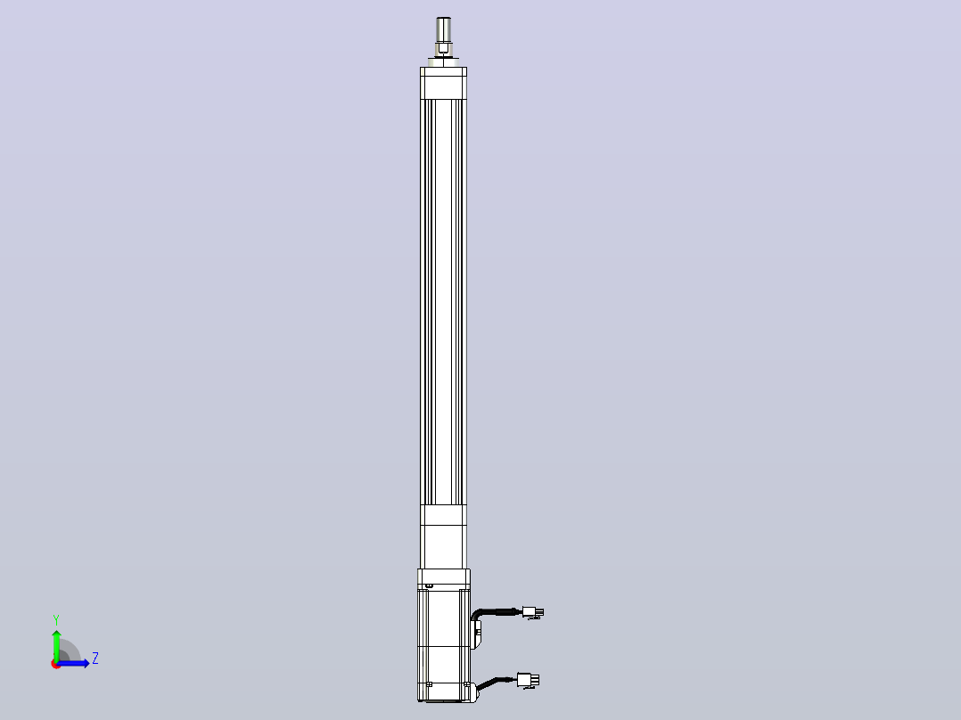 轻载电动缸TPA-ESR40-1210C-L350-M-FA-W-P40-C3左视图