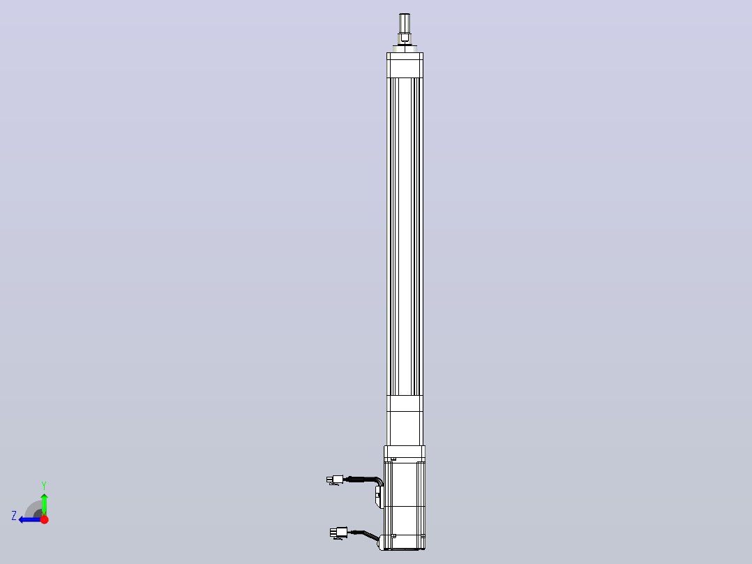 轻载电动缸TPA-ESR40-1210C-L350-M-FA-W-P40-C3右视图