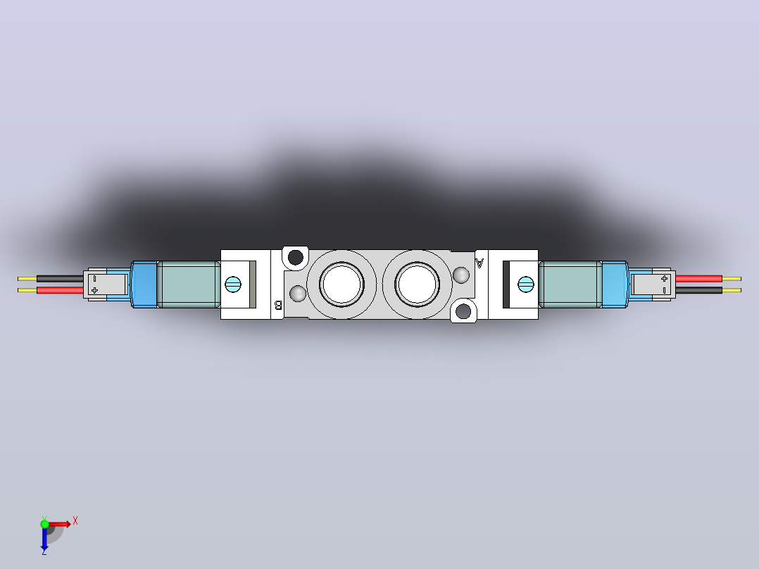 SMC电磁阀SY5220-5LZD-01俯视图
