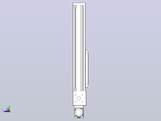 伺服电机集成皮带传动直线执行器TPA-OCB-140-256-L250-MR-P75-N3右视缩略图