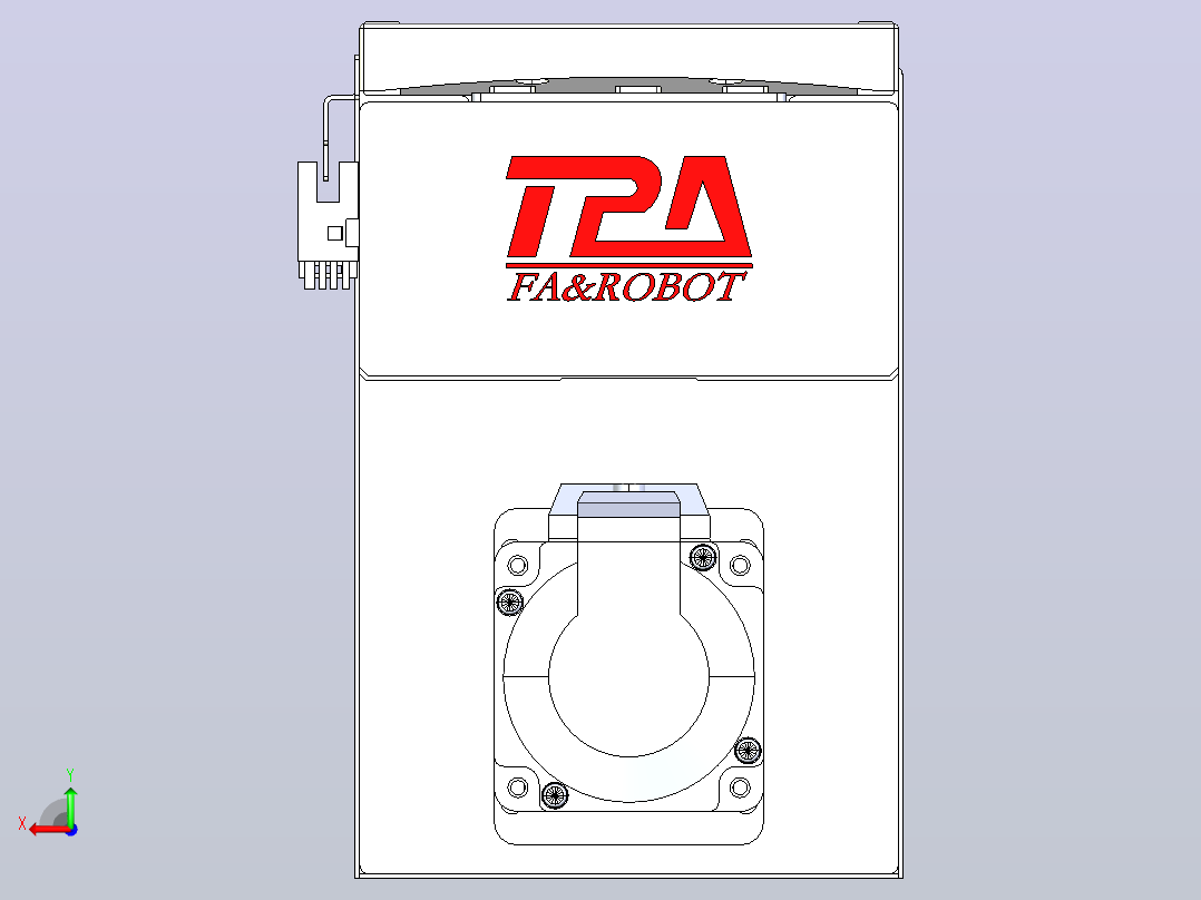滚珠丝杠直线轴带导轨全封闭TPA-HCR-120D-1610C-L1200-MP-Y-P40-N3后视图