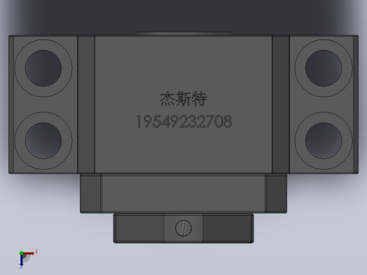 BK丝杆支撑座[BK25]俯视缩略图