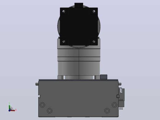 DMG170-BCM齿轮齿条模组直线滑台（电机后折）[DMG170-L16S400-DT750-C2U-BCM-P7]前视缩略图