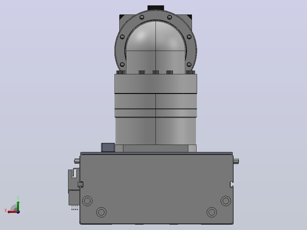 DMG170-BCM齿轮齿条模组直线滑台（电机后折）[DMG170-L16S400-DT750-C2U-BCM-P7]后视图