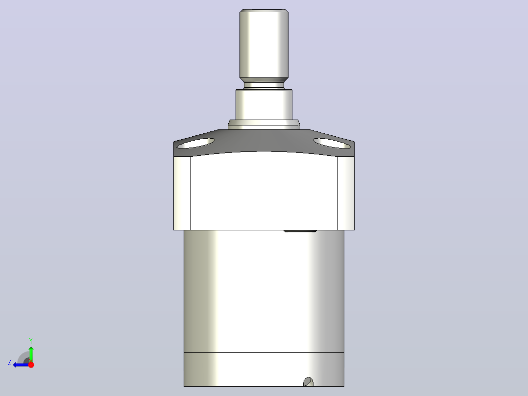 HLLW0401-CTJ-030气检拉式夹紧器右视图