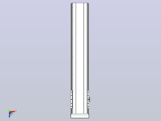 日规模组半封闭丝杆TPA-HNR-202D-2510C-L900-MP-Y-P75-N3俯视缩略图