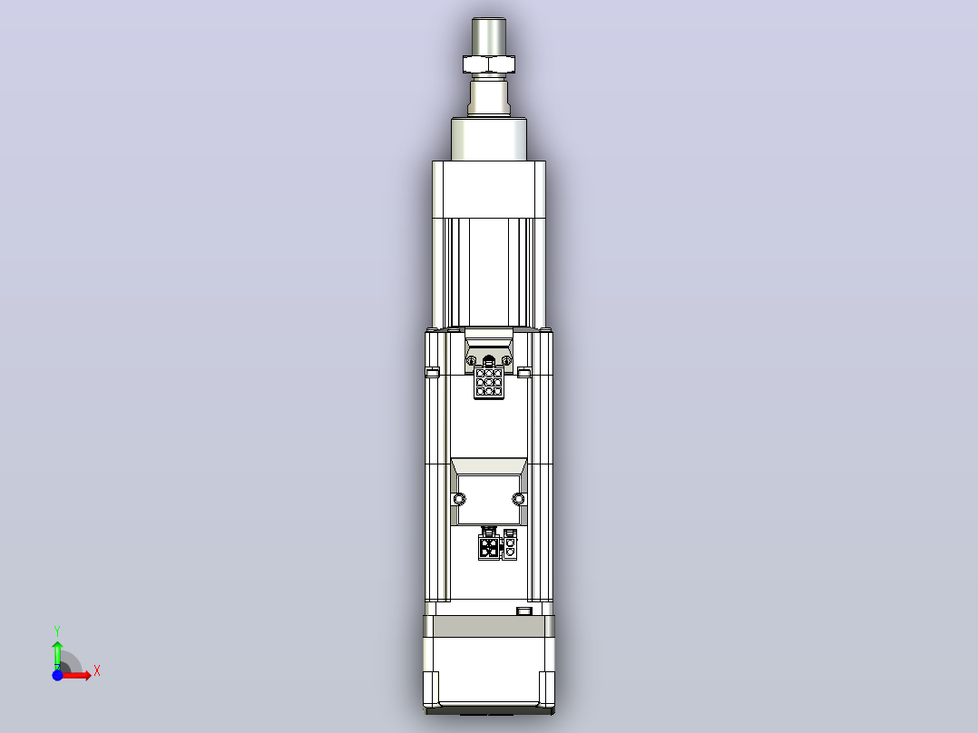 轻载电动缸TPA-ESR40-1210C-L50-MR-W-P40-C3前视图