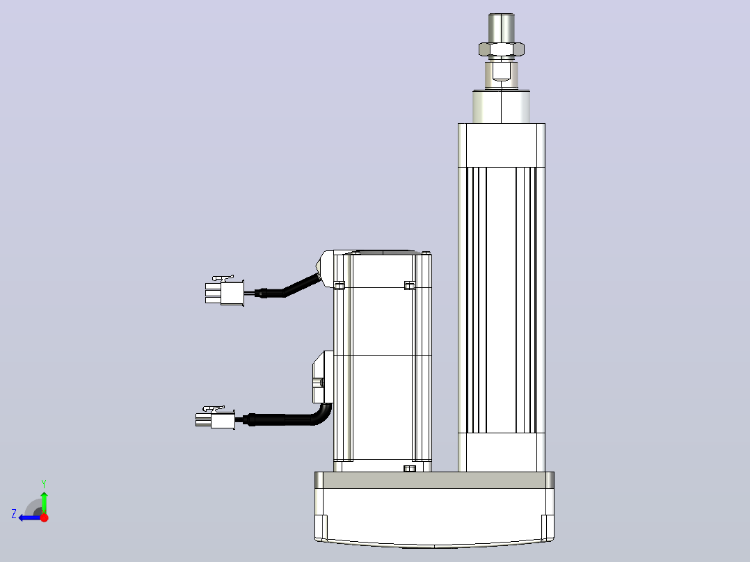 轻载电动缸TPA-ESR40-1210C-L50-MR-W-P40-C3右视图