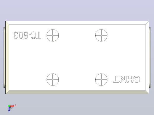 TC-603接线端子三维模型202012俯视缩略图