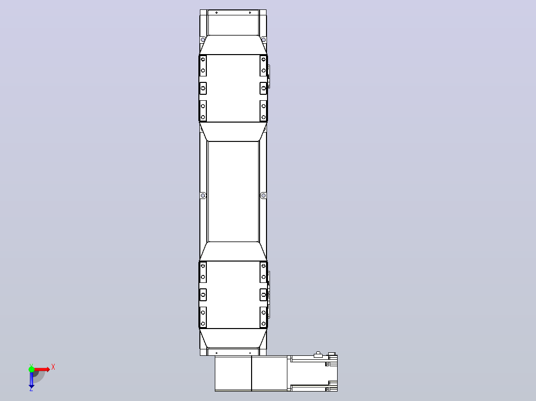 皮带直线轴双滑块型TPA-GCBS-150-P80-L100-DL-M75-N3俯视图