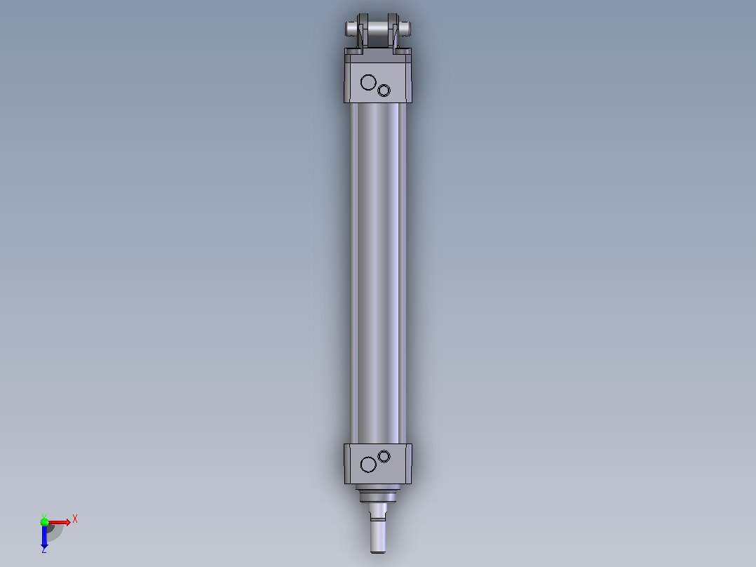气缸MBD32-200俯视图