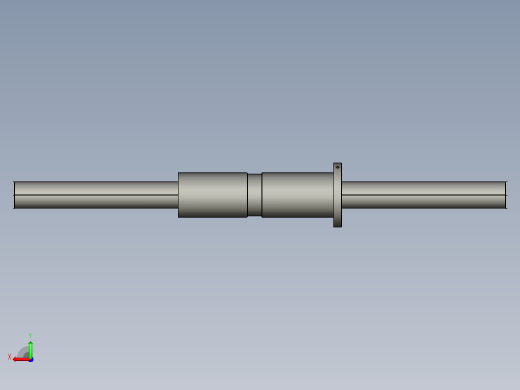 DKFZD5030-4滚珠丝杆3D模型后视缩略图
