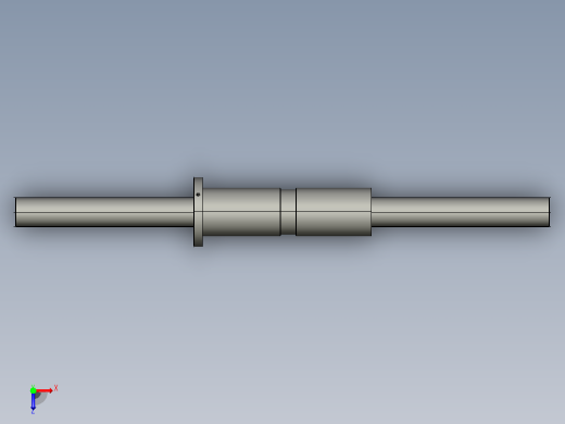DKFZD5030-4滚珠丝杆3D模型俯视缩略图